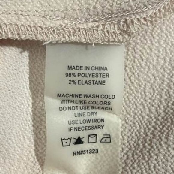 Vince Camuto Tiered Ruffle Sleeve Blouse Size L | Neutral Peachy Beige - Picture 9 of 11